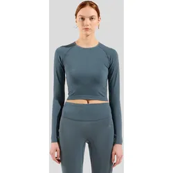 Odlo The Active 365 Seamless Cropped Long Sleeve Training Shirt dark slate (10612) S