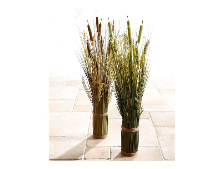 Kunstpflanze I.GE.A. Grasarrangement , grün, B:24cm H:80cm T:24cm Ø:24cm, Kunststoff, Kunstpflanzen, Kunstpflanze