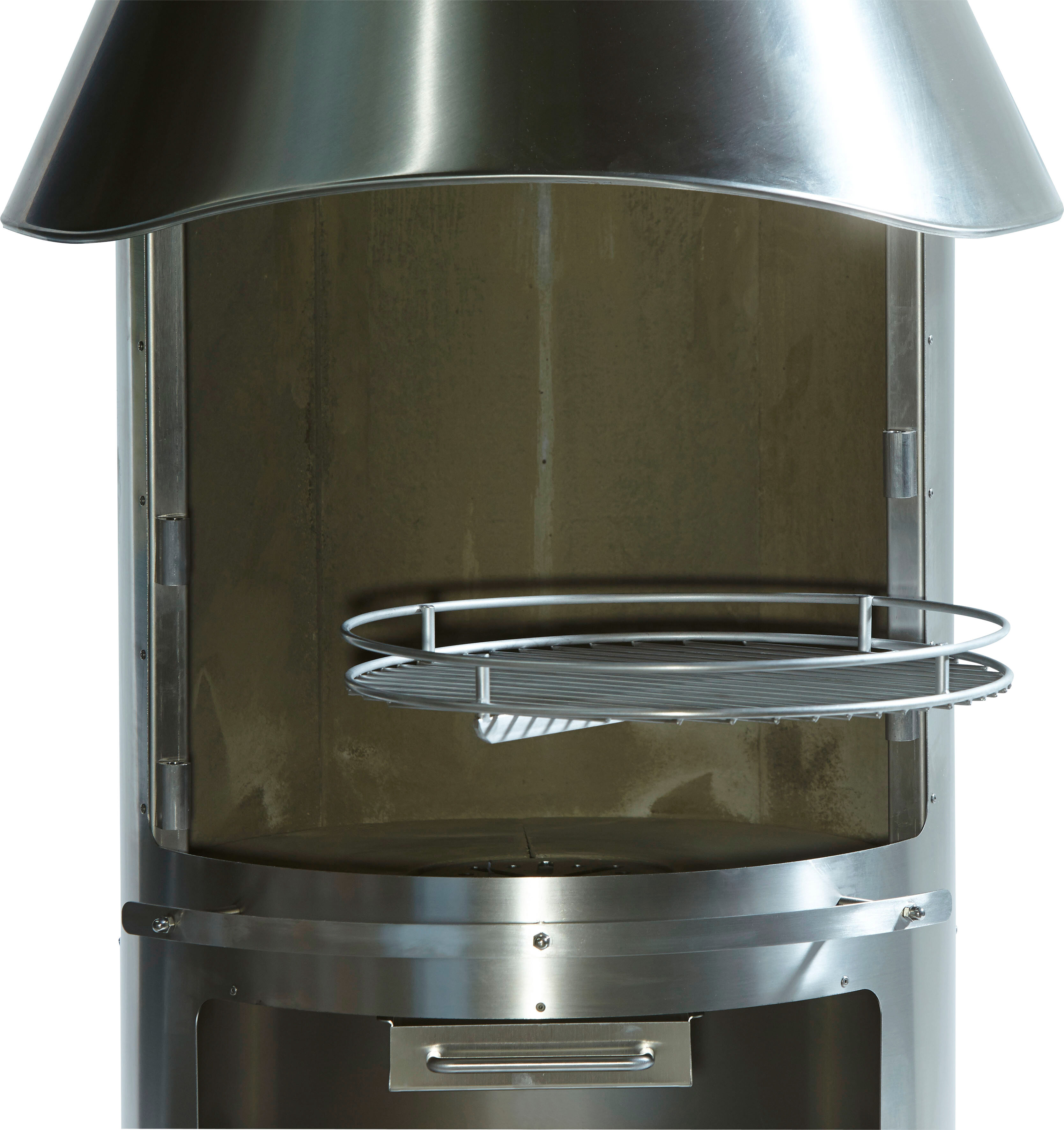 Grillrost BUSCHBECK, grau, H:9cm Ø:42cm, Edelstahl, Grillroste, Grillrost, Für Gartenkamin »Auckland«, Ø/H: 42/9 cm grau B/H/L: 9cm
