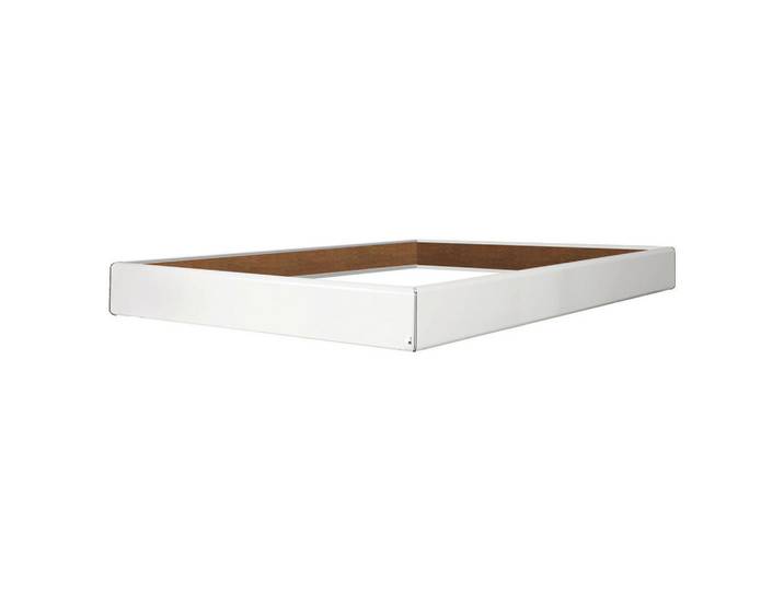 Carryhome Bettrahmen, Weiss Hochglanz, Holzwerkstoff, 100x200 cm, Blauer Engel, Made in Germany, Goldenes M, Schlafzimmer, Bett, Bettgestelle- Einzelteile, Bettrahmen