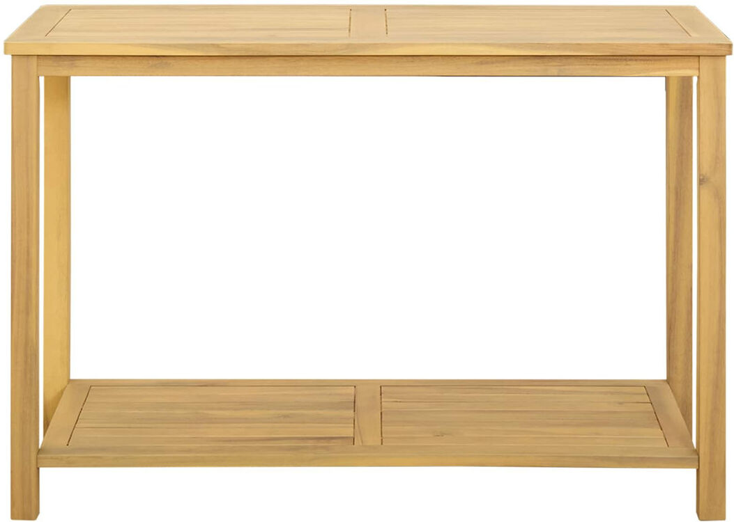 Brambly Cottage Rectangle Solid Wood Outdoor Buffet & Console Table - 110 cm W 40 cm D Light Acacia