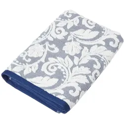 DUSCHTUCH Damast dunkelblau 70/130 cm