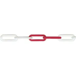 Pösamo, Kette, Kunststoffk. Polyethylen rot-weiss 6,0 Bundw.30m (30 m)