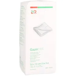 Gazin Mullkompresse 7,5x7,5 cm unsteril 12fach Rk