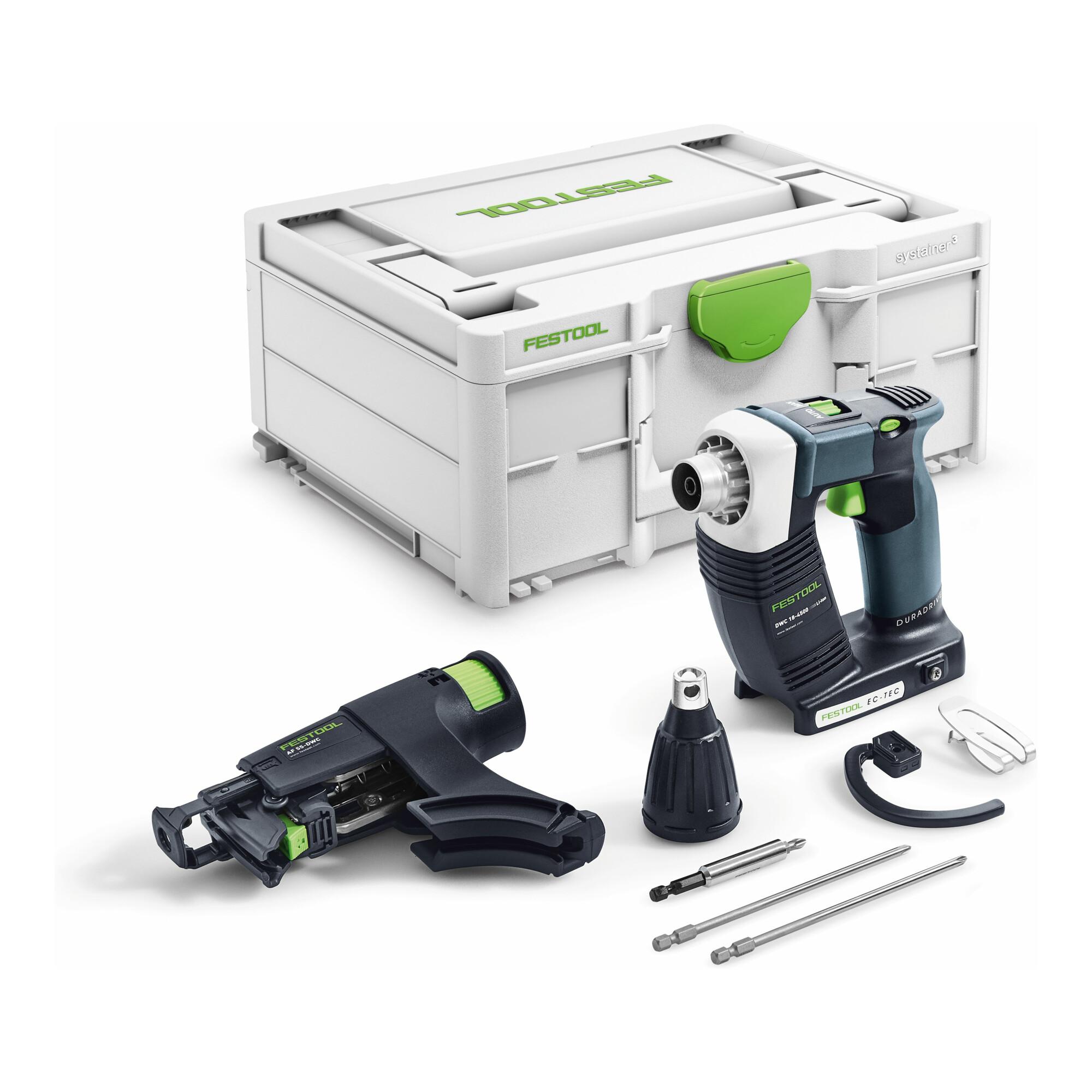 Festool DWC 18-4500 Basic Akku-Bauschrauber DURADRIVE 18V Systainer SYS3 M 187 576504)