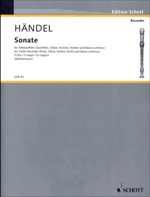 Schott Händel Sonate F-Dur