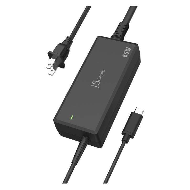 j5Create 65w Pd USB-C Power Adapter - Eu Nms Ns Char (65 W, 1 Port) (JUP1265-EN)