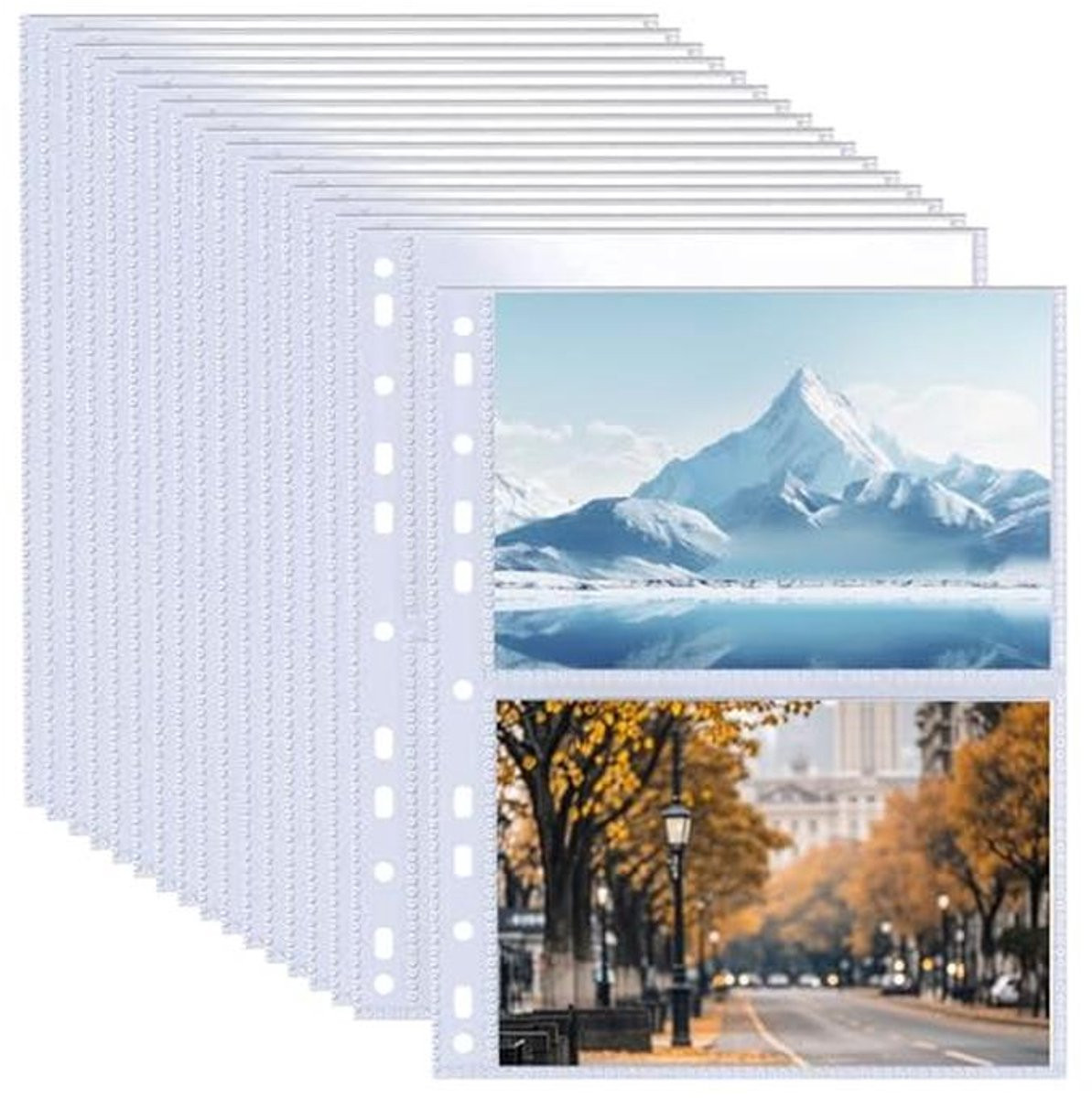 A4 Fotomappen Set van 50 stuks met 200 vakken en bovenlader