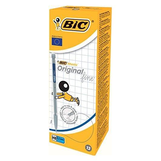Bic Matic Classic, Schwarz, Schwarz, HB, 0,5 mm, 12 Stück(e) (0.50 mm, HB, 12x) (BIC820958)