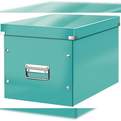 LEITZ Archivbox Click & Store Cube L Hartpappe eisblau Packung mit 6 Stück
