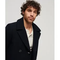 Superdry für Herren. M5011678A Merchant Store marineblaue Strickjacke aus Wolle (XXL), Lässig, Polyester