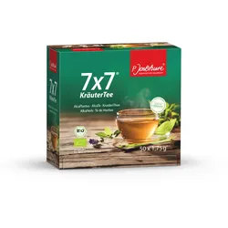 P. Jentschura 7x7 KräuterTee Filterbeutel, BIO, 50er