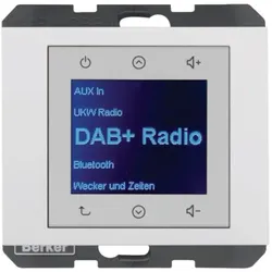 Berker 29847009 Radio Touch Unterputz DAB+K.x polarweiss glänzend