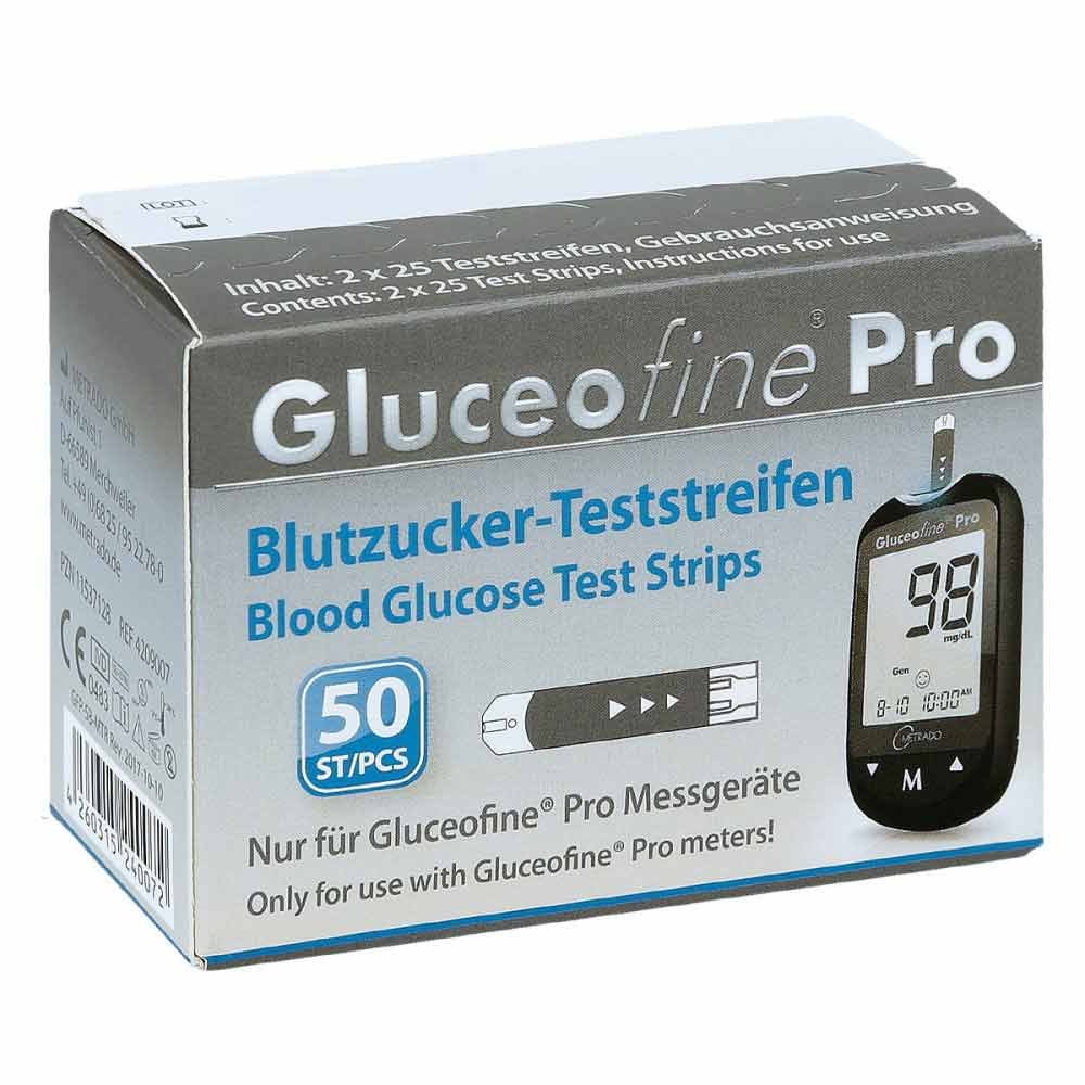 METRADO GmbH Gluceofine Pro Blutzucker-teststreifen 11537128