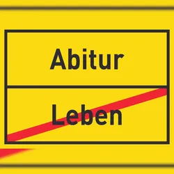 HB-Druck Abitur Leben Schild Ortsschild A0 (841x1189mm)