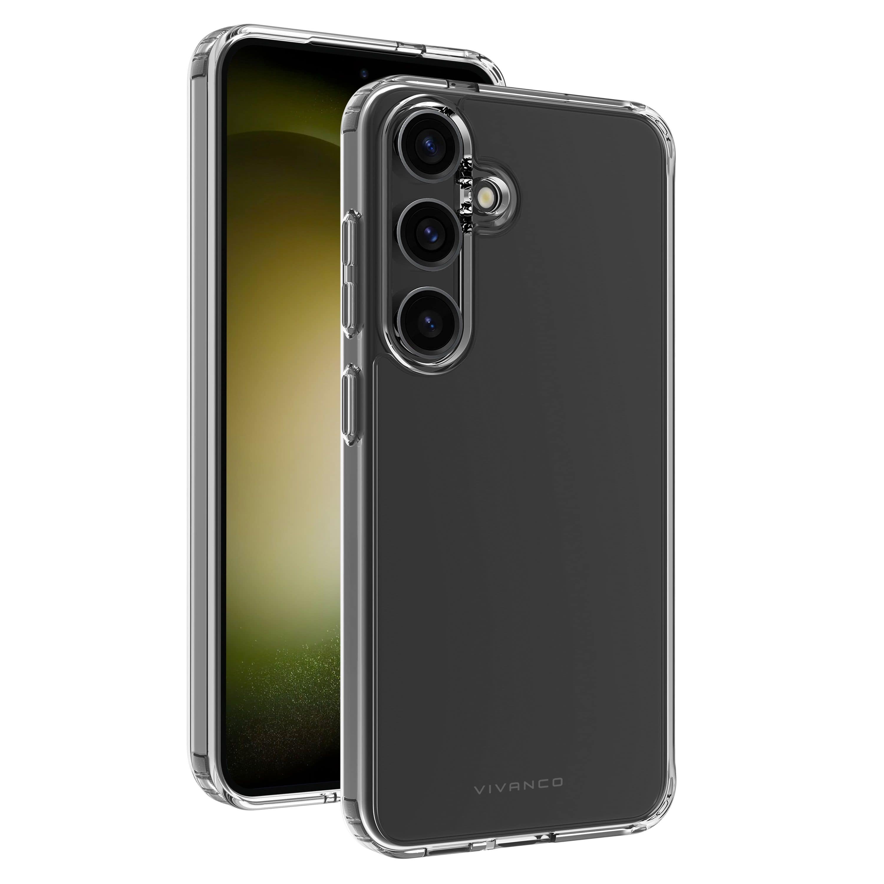 Vivanco Cover für Galaxy S24+ Safe and Steady (Transparent) 64082