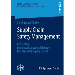 Supply Chain Safety Management, Fachbücher von Sandra Meta Tandler