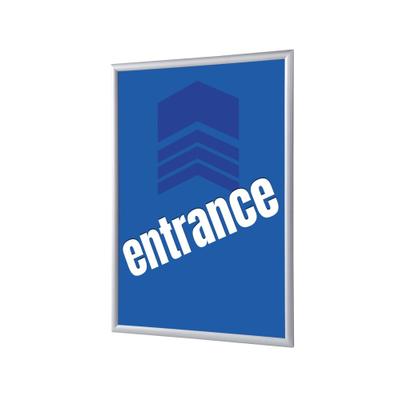 Showdown Klapprahmen - DIN A4 - Komplett-Set - Entrance Englisch - Blau/Silber