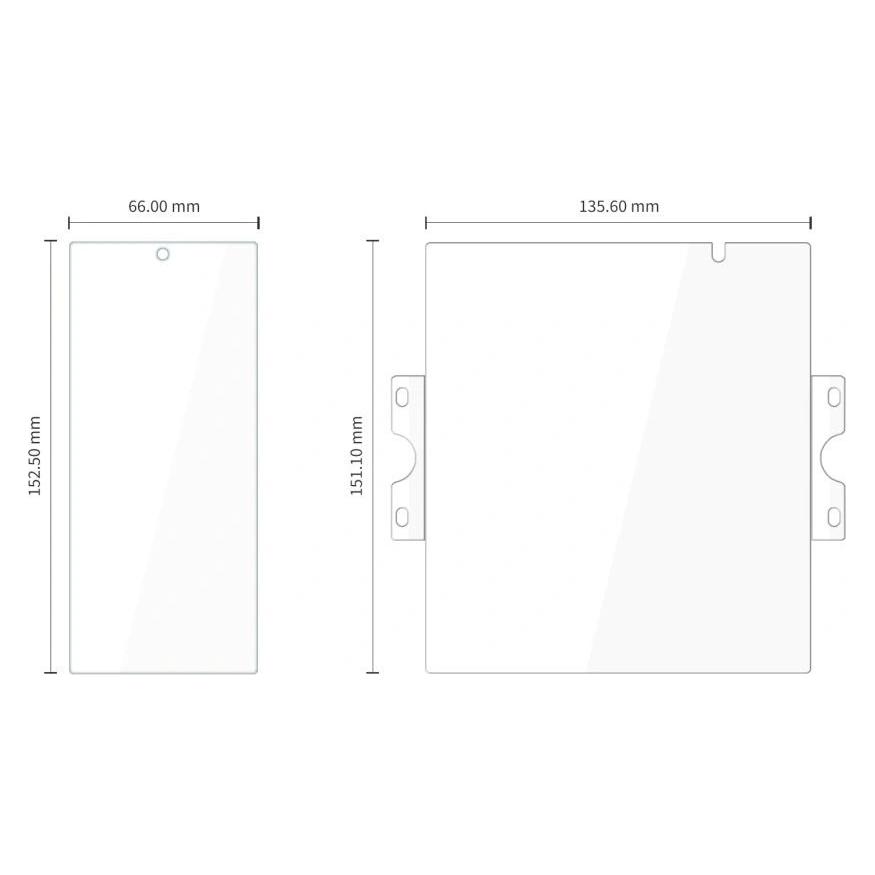 Tech-Protect Schutzset: 2x Glass Fit+ Panzerglas + 2x Hydro Flex+ 4-in-1 (2 Stk., Samsung Galaxy Z Fold SE) (TECH-PROTECT)