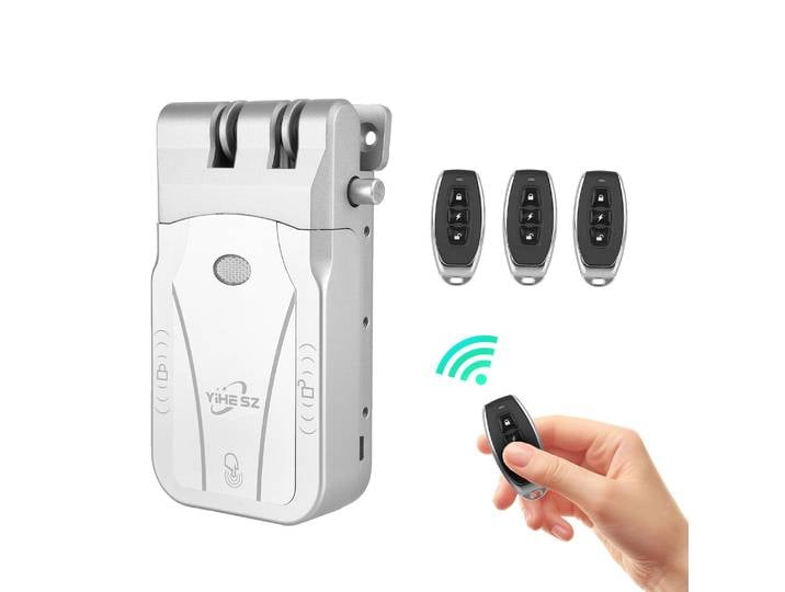 YiHESZ 433Mhz serrure de porte télécommandée double moteur serrure intelligente électronique sans fil serrures de porte sans clé commande tactile serrure Dealbolt