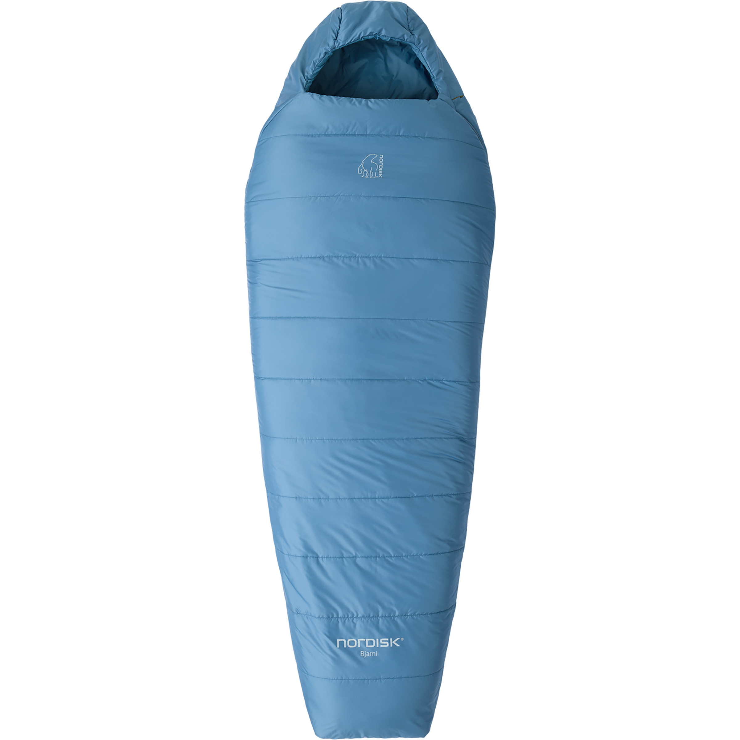 Nordisk Bjarni +10° Mummy Schlafsack Kunstfaserschlafsäcke blau Größe max. 205cm Camping Wasserabweisend