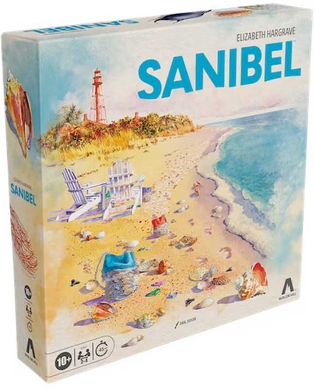Sanibel Board Game by Avalon Hill, Ages 8+, Beach-Themed Board Game with Shell Tiles and Coastal Treasures