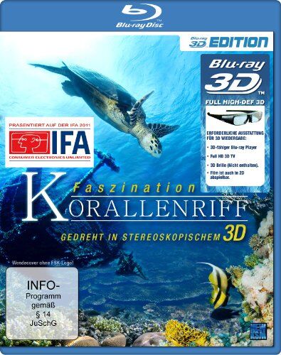 René Schöpfer - Faszination Korallenriff 3D (3D Version inkl. 2D Version & 3D Lenticular Card) [3D Blu-ray] - Preis vom 16.10.2026 11:41:07 h