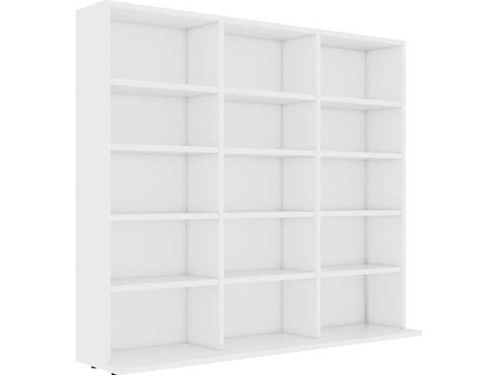 Armoire à CD Blanc 102x23x89 5 cm Aggloméré[156]