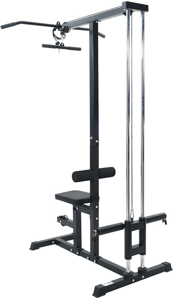 vidaXL Appareil de tirage vertical Noir 110 x 70 x 187 cm