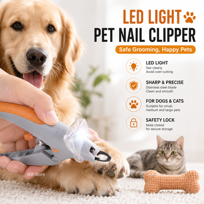Happy Pet Pantry Premium LED Pet Nail Clippers Safe Dog And Cat Nail Trimmer Premium LED Pet Nail Clippers Safe Dog And Cat Nail Trimmer