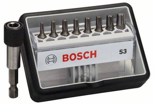 Schrauberbit-Set Robust Line S Extra-Hart, 8 + 1-teilig, 25 mm, Torx
