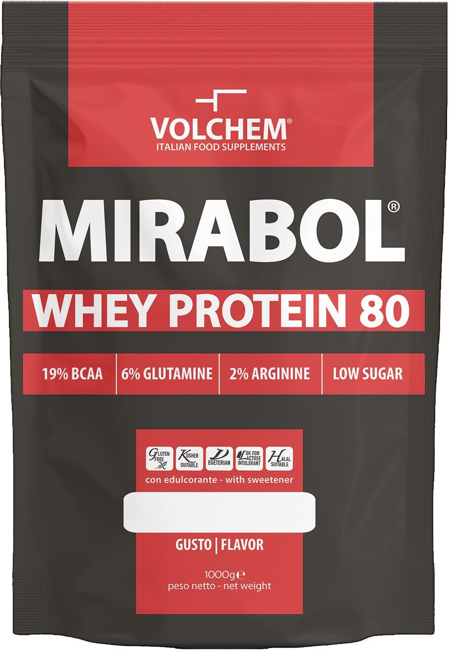 VOLCHEM Mirabol Whey Protein 80 1000 Grammi 