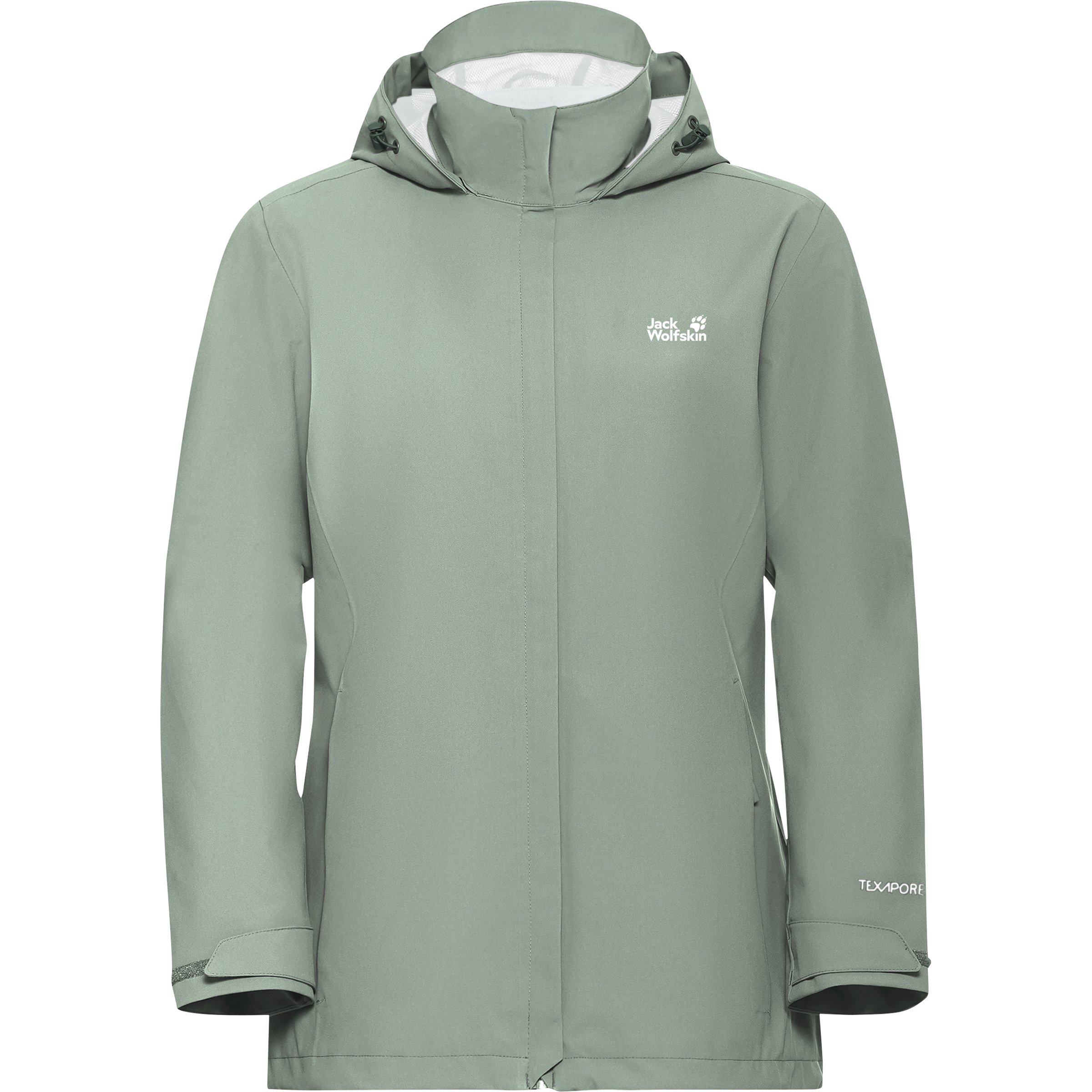 Jack Wolfskin Trailtime 2l Damen Regenjacke gruen Größe XS Trekking Winddicht Wasserabweisend