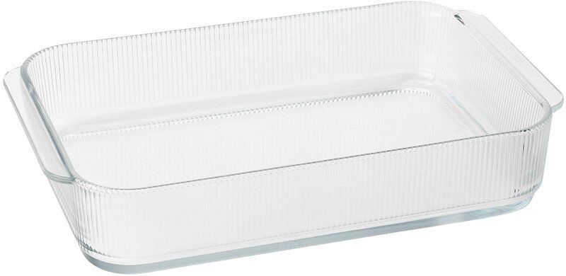 Stelton Pilastro Glass Baker Bakeware Clear 6.3 cm H x 33.1 cm L x 20.7 cm W