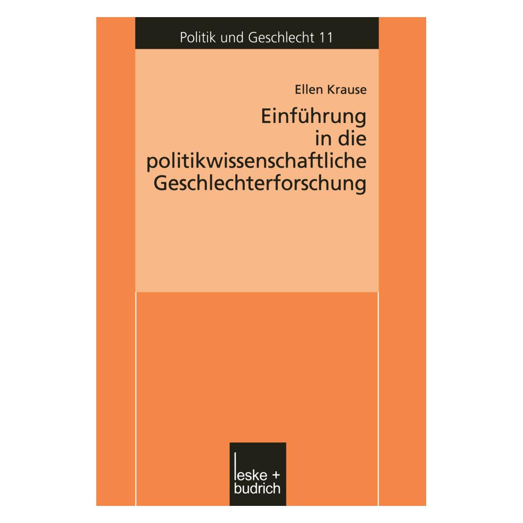 VS Einführung in die politikwissenschaftliche Geschlechterforschung (Deutsch, Softcover, Ellen Krause) (7224187)