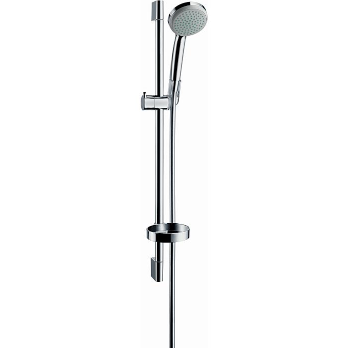 hansgrohe Brauseset Croma 100 Mono 27717000 chrom, Stange 0,65 m, Unica C Set
