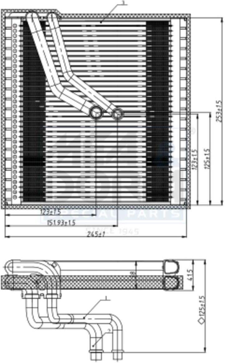 Verdampfer, Klimaanlage Meat & Doria 997107