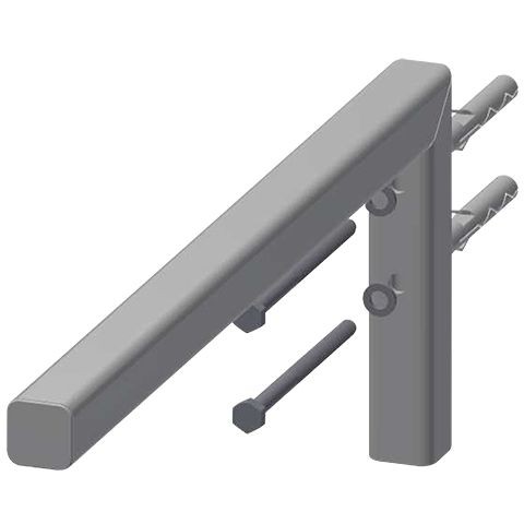 KWC Aquarotter GmbH KWC Aquarotter Konsole, VARIUS, Edelstahl, 30x170x450 mm, für WT aus MIRANIT, 2030046394 2030046394