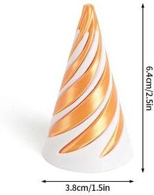 Uplifted Finds Impossible Spiral Pyramid & Bunny Fidget Toy   3D Printed Rotating Kinetic Sculpture For Stress Relief & Desk Decor s2
