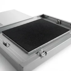 Relaxdays Dunstabzugshaube Filter 4er Set 47x57, Filtervlies universal, Ersatzfilter gegen Geruch, Carbon, schwarz/weiß