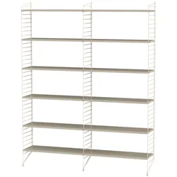 Bücherregal minimalistisch Beige Beige