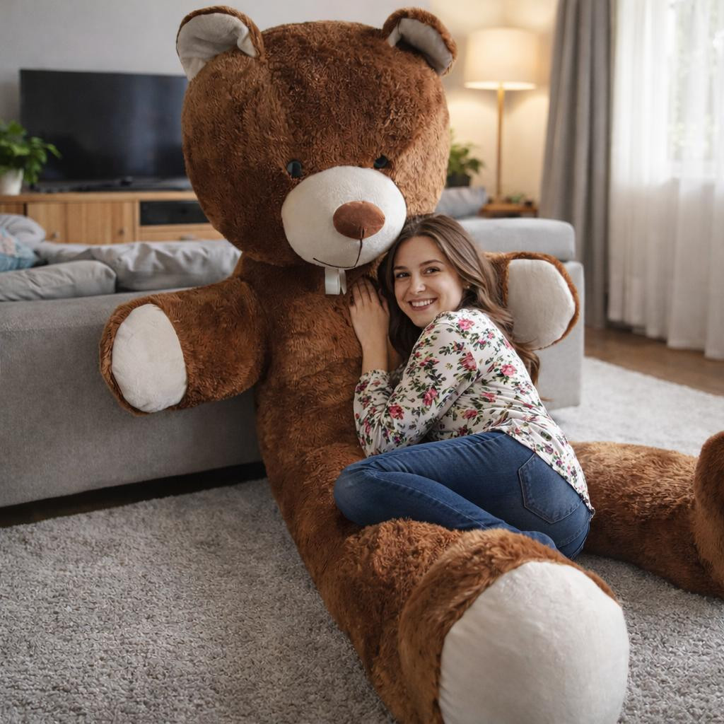 Odolplusz XXL Knuffelbeer Bruin, 205 cm