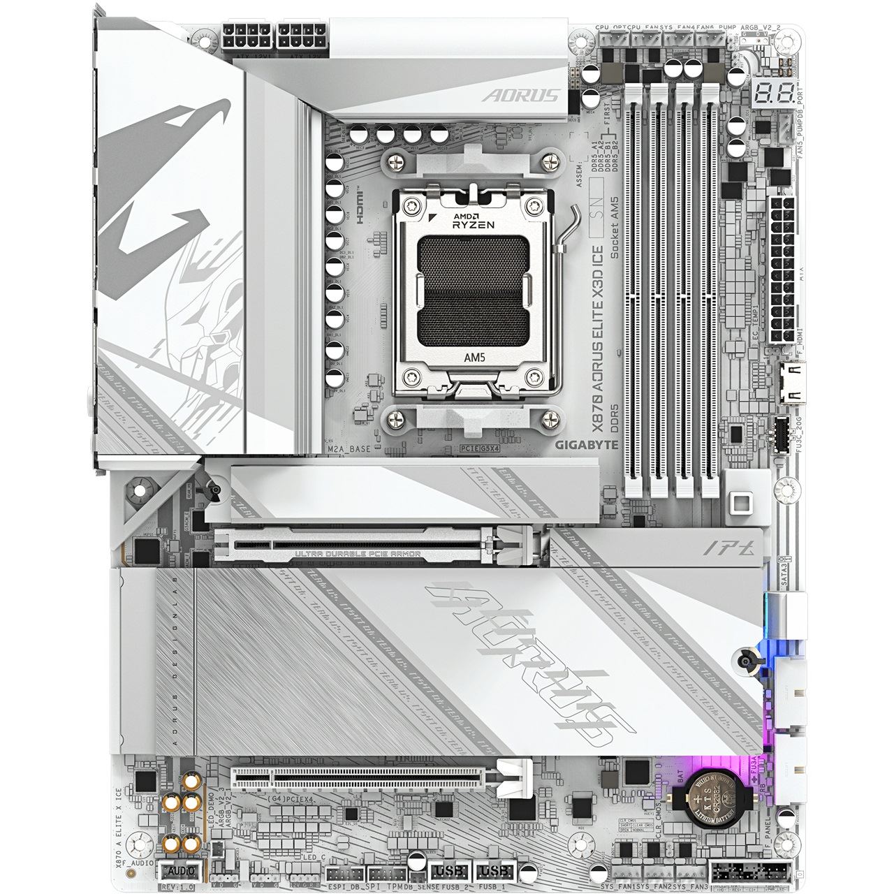Gigabyte AORUS Elite X3D ICE AMD X870 So.AM5 DDR5 ATX Retail