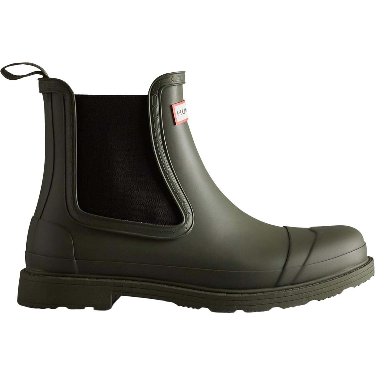 Hunter Mens Chelsea Commando Boot dark olive (DOV) 8 MFS9016RMA-DOV-8