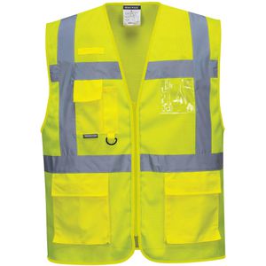 Portwest Warnweste Athen MeshAir Exekutiv C376, gelb, Erwachsenenweste, DIN EN 20471, Gr. L