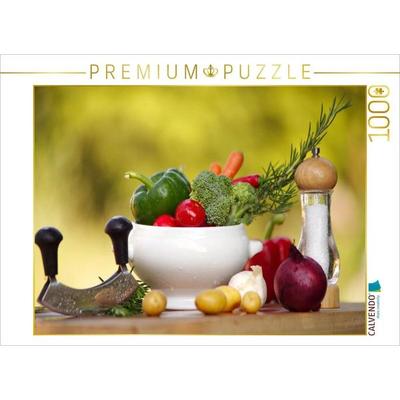 CALVENDO Puzzle Feinschmecker Gemüse | 1000 Teile Lege-Größe 64x48cm Foto-Puzzle für glückliche Stunden