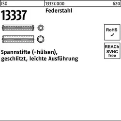 Spannstifthülse ISO 13337 geschlitzt 2,5x 18 Federstahl leichte Ausf. 200 Stück