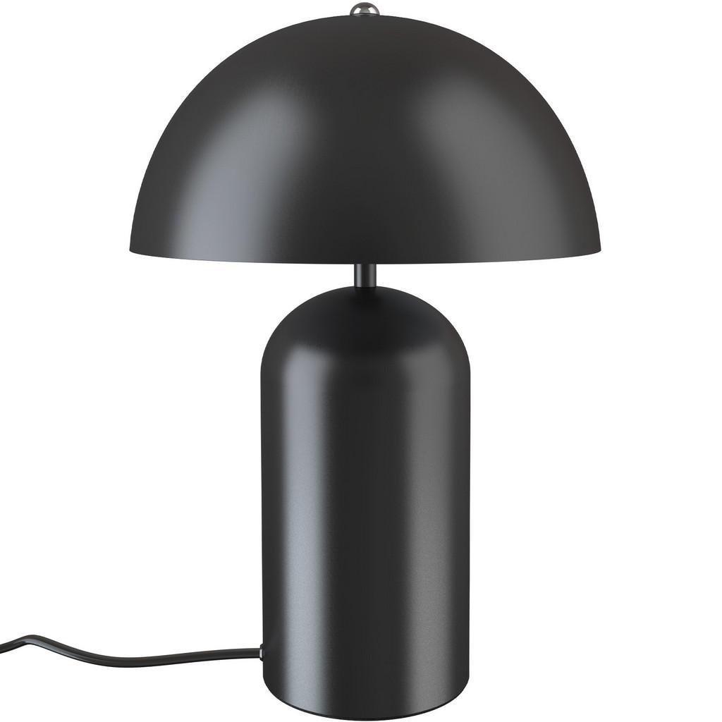 tectake Retro-Tischlampe, Schwarz, Metall, 25x37x25 cm, CE, Lampen & Leuchten, LED Beleuchtung, LED-Tischleuchten