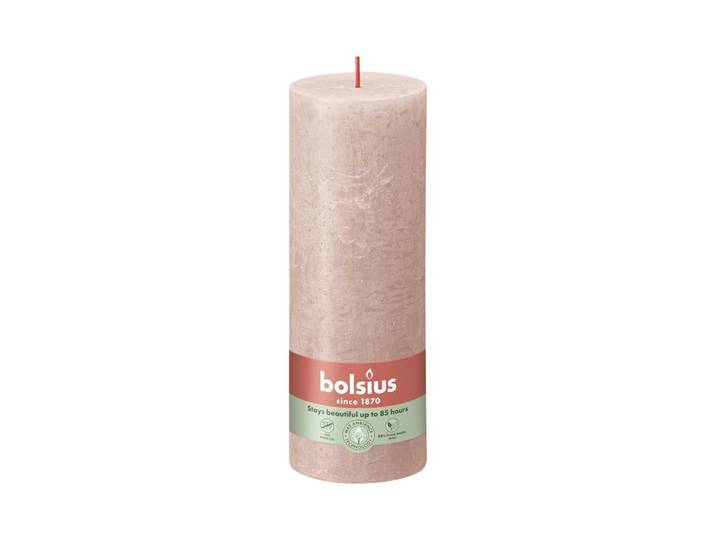 Bolsius kaars rustiek 7x19 cm misty pink