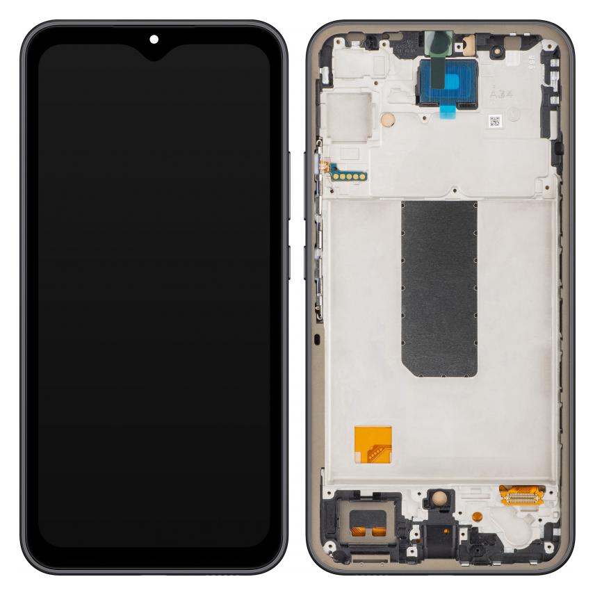 MP Display Unit für Galaxy A34 A346, Aftermarket, Graphite (Display) (58015876)